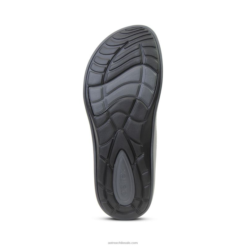 hombres carbón Aetrex flips ortopédicos maui 2TB4B323