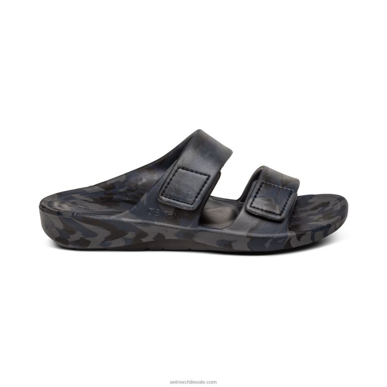 hombres camuflaje azul marino Aetrex toboganes ortopédicos milos 2TB4B319