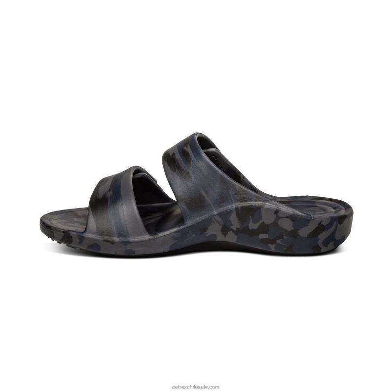 hombres camuflaje azul marino Aetrex toboganes ortopédicos milos 2TB4B319