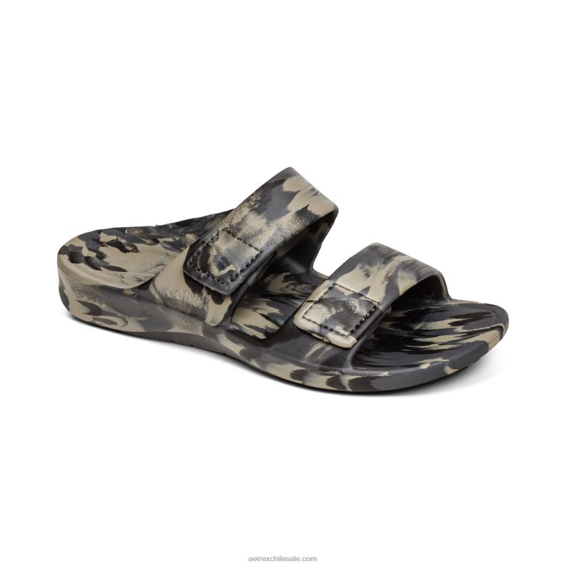 hombres camuflaje verde Aetrex toboganes ortopédicos milos 2TB4B318