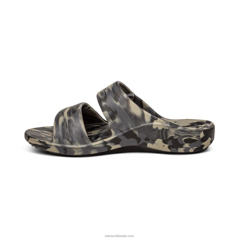hombres camuflaje verde Aetrex toboganes ortopédicos milos 2TB4B318