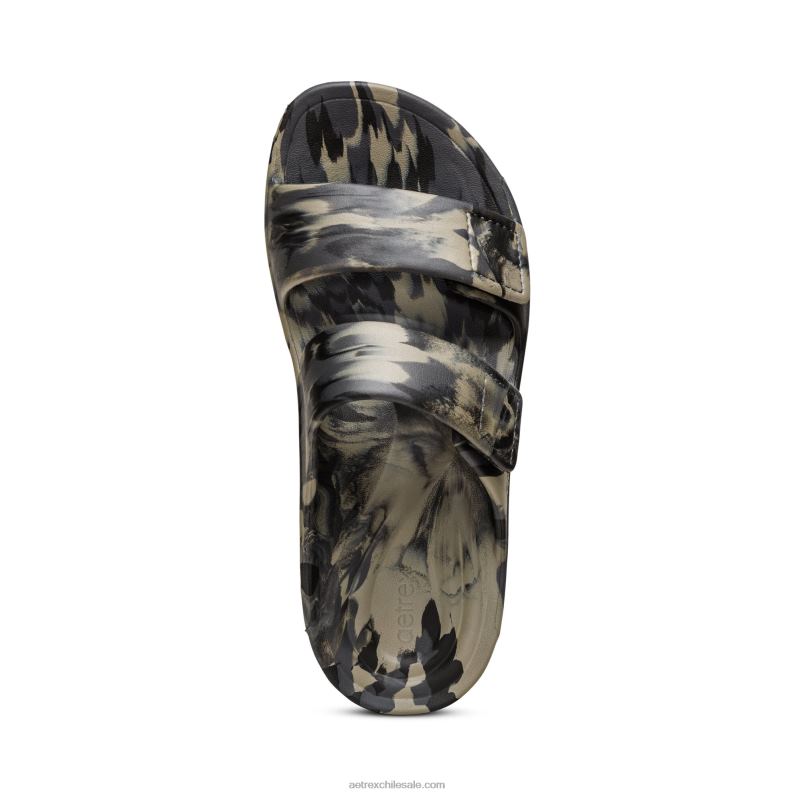 hombres camuflaje verde Aetrex toboganes ortopédicos milos 2TB4B318