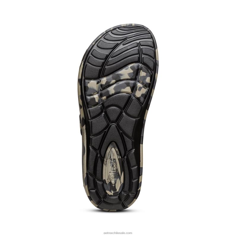 hombres camuflaje verde Aetrex toboganes ortopédicos milos 2TB4B318