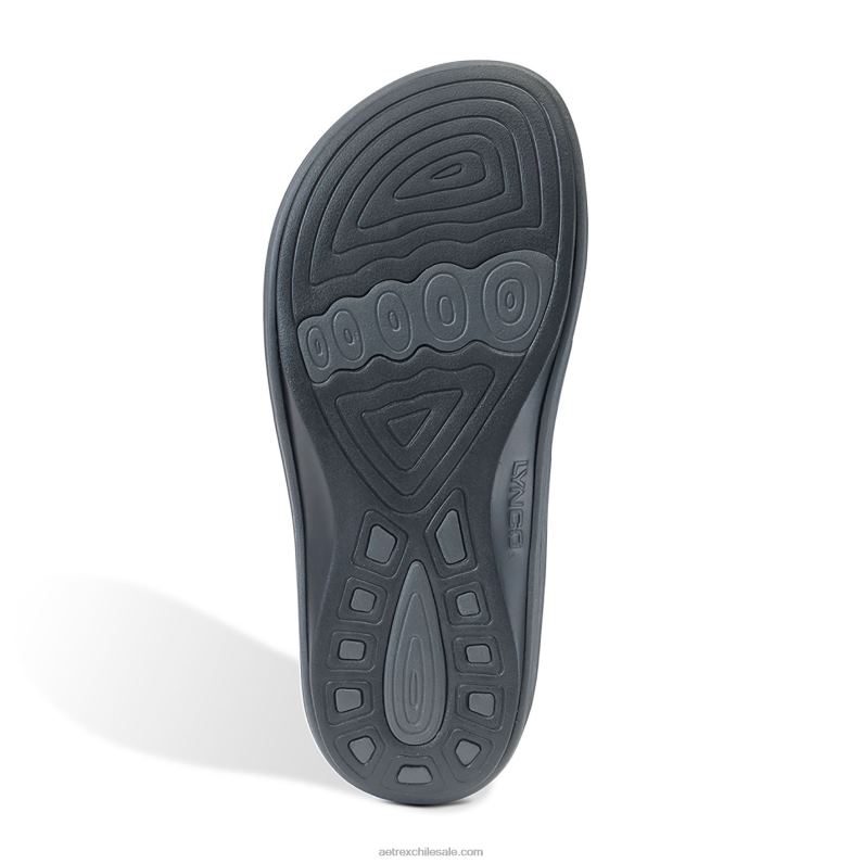 hombres carbón Aetrex toboganes ortopédicos bali 2TB4B329