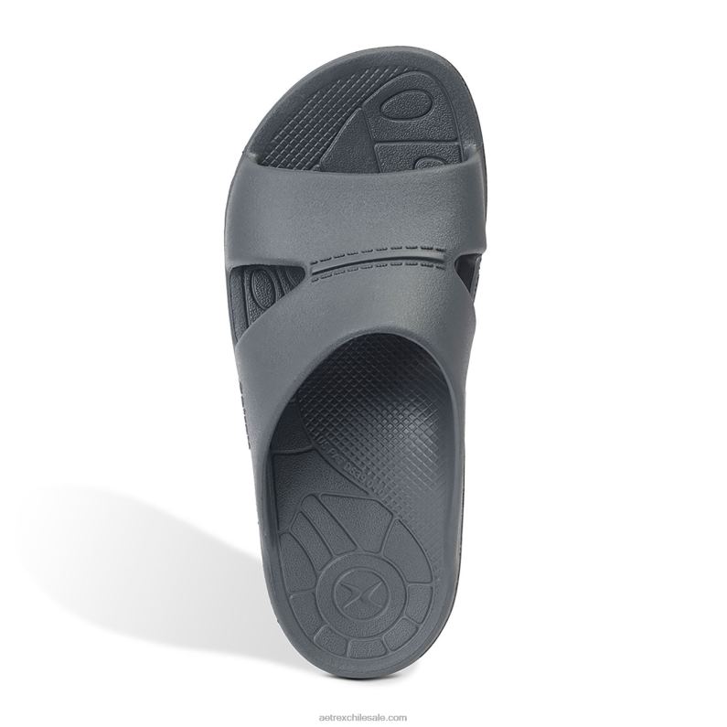 hombres carbón Aetrex toboganes ortopédicos bali 2TB4B329