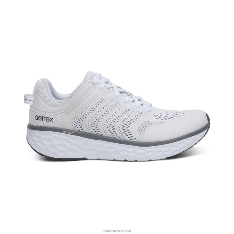 hombres blanco Aetrex tenis chase con soporte para el arco 2TB4B314