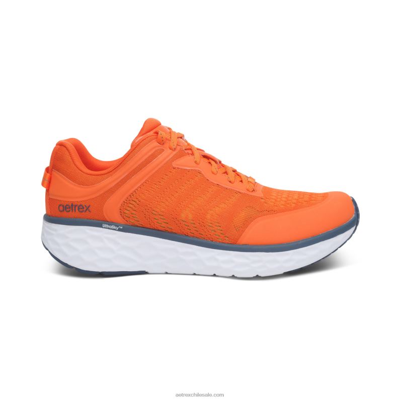 hombres naranja Aetrex tenis chase con soporte para el arco 2TB4B315