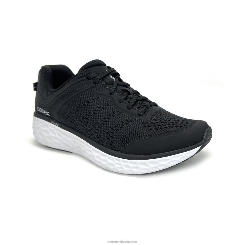 hombres negro Aetrex tenis chase con soporte para el arco 2TB4B313