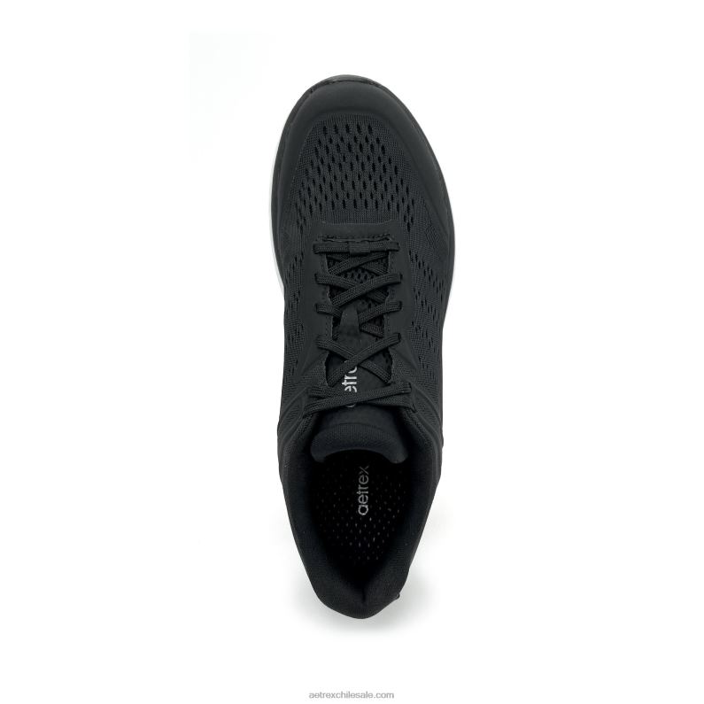 hombres negro Aetrex tenis chase con soporte para el arco 2TB4B313