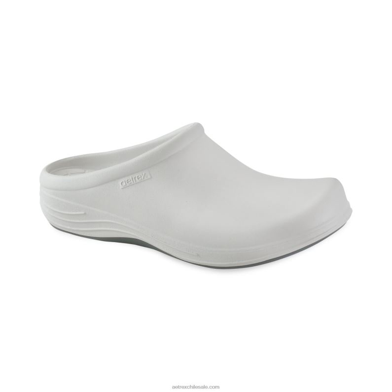 hombres blanco Aetrex zuecos ortopédicos bondi 2TB4B25