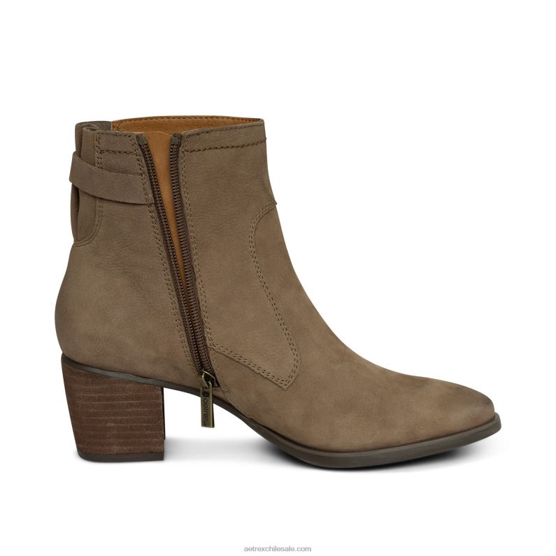 mujer gris pardo Aetrex Bota resistente a la intemperie con soporte de arco rubi 2TB4B160