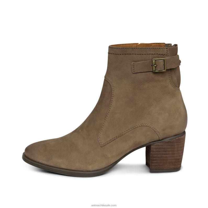 mujer gris pardo Aetrex Bota resistente a la intemperie con soporte de arco rubi 2TB4B160