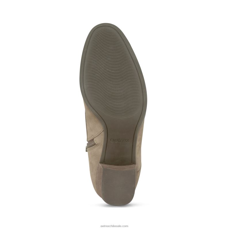 mujer gris pardo Aetrex Bota resistente a la intemperie con soporte de arco rubi 2TB4B160