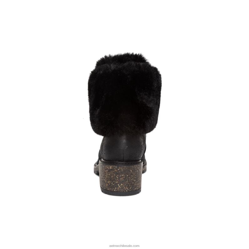 mujer negro Aetrex Bota con cordones de pelo Brooklyn amigable con el clima 2TB4B124