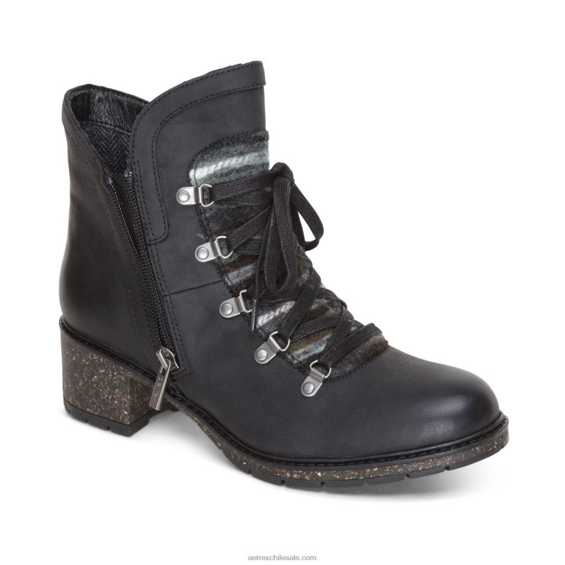 mujer negro Aetrex bota con soporte para el arco joleen 2TB4B114