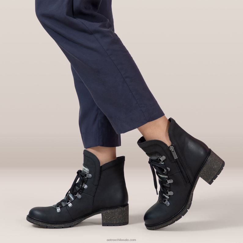 mujer negro Aetrex bota con soporte para el arco joleen 2TB4B114