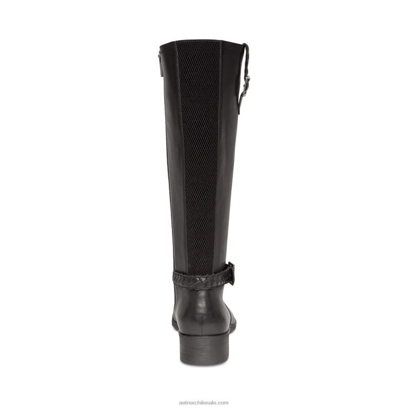 mujer negro Aetrex bota de montar vera con soporte para el arco resistente a la intemperie 2TB4B178