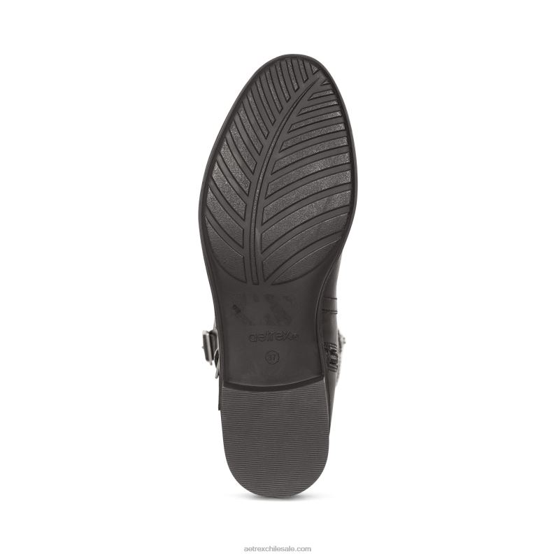 mujer negro Aetrex bota de montar vera con soporte para el arco resistente a la intemperie 2TB4B178