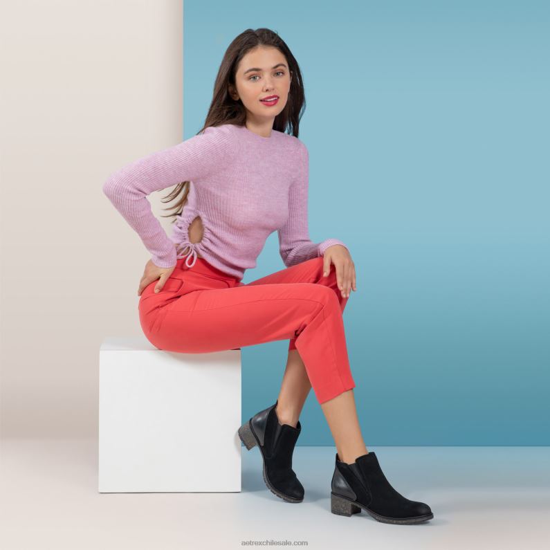 mujer negro Aetrex bota frankie 2TB4B78