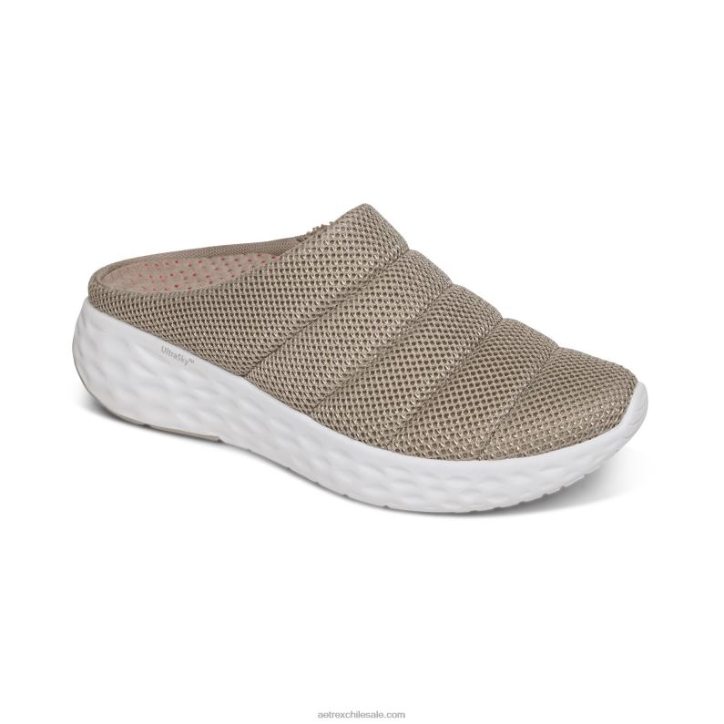 mujer gris pardo Aetrex zapatillas sin cordones harley 2TB4B286