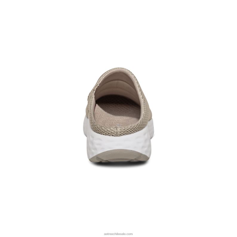 mujer gris pardo Aetrex zapatillas sin cordones harley 2TB4B286