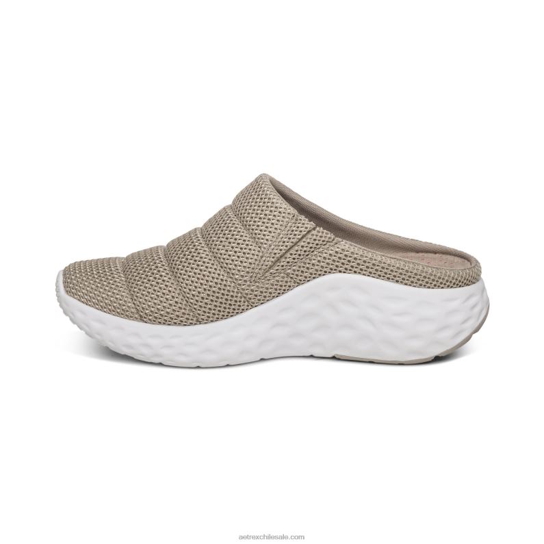 mujer gris pardo Aetrex zapatillas sin cordones harley 2TB4B286