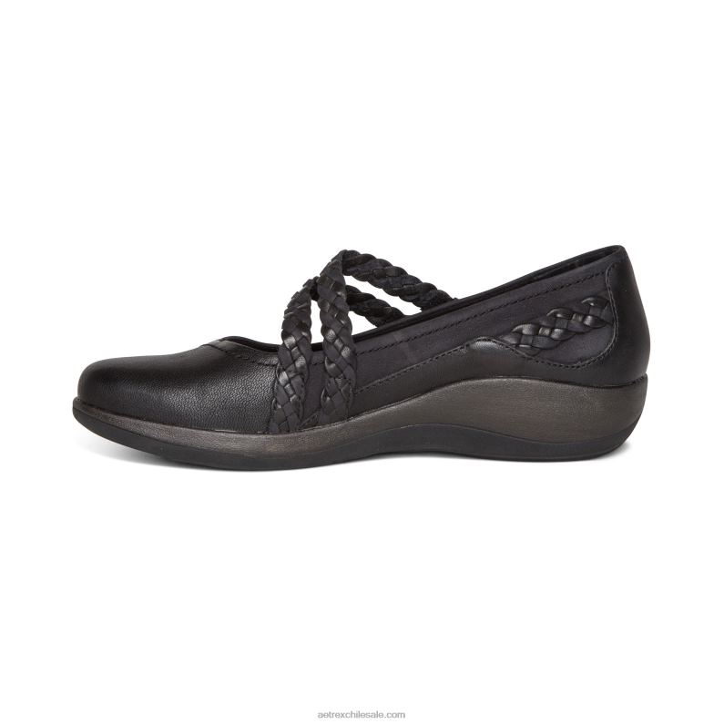 mujer negro Aetrex annie mary jane 2TB4B4