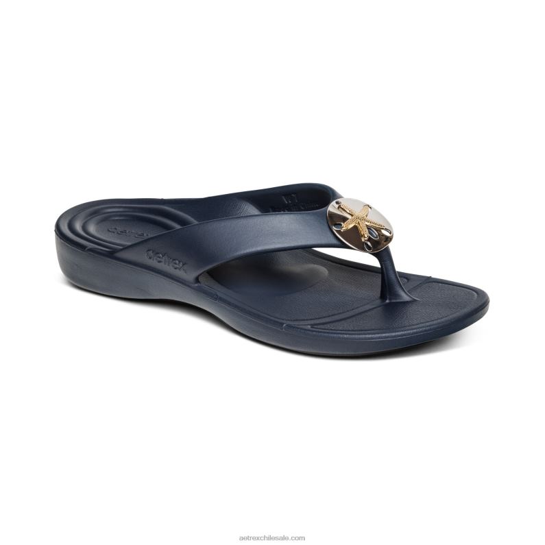 mujer Armada Aetrex Chanclas ortopédicas maui starfish 2TB4B271