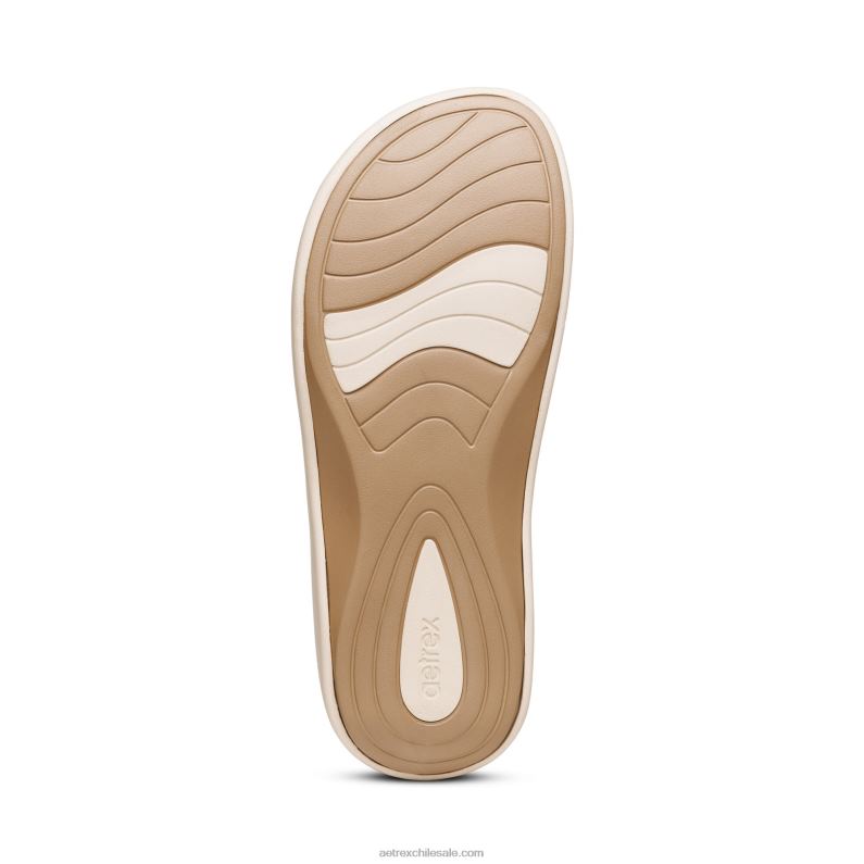 mujer Marfil Aetrex Chanclas ortopédicas maui starfish 2TB4B270