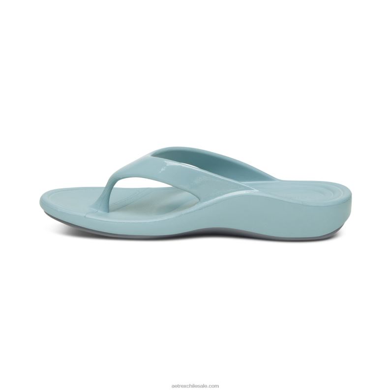 mujer azul Aetrex flips ortopédicos maui 2TB4B171