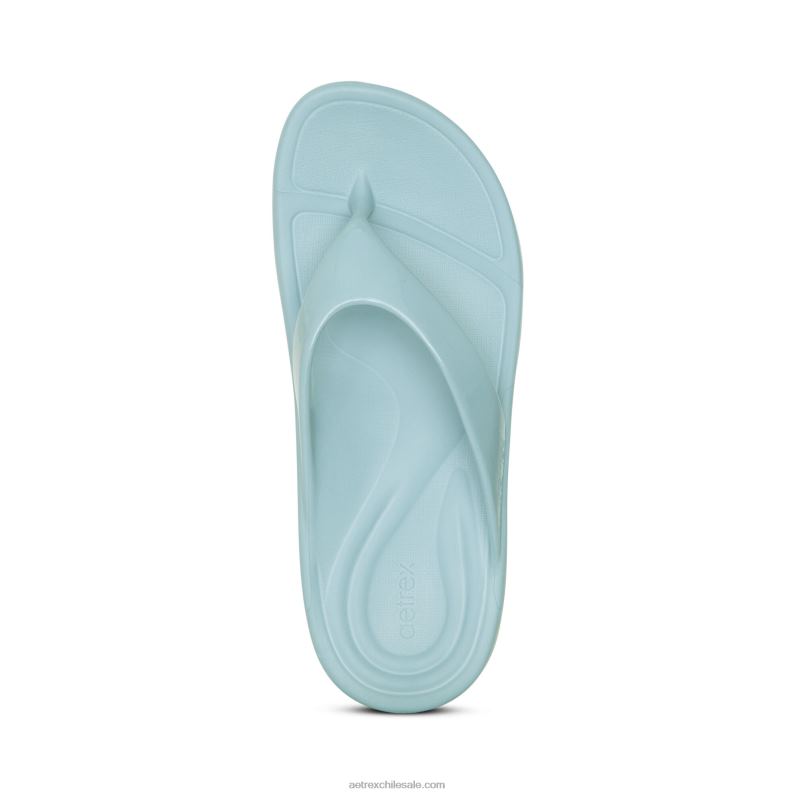 mujer azul Aetrex flips ortopédicos maui 2TB4B171