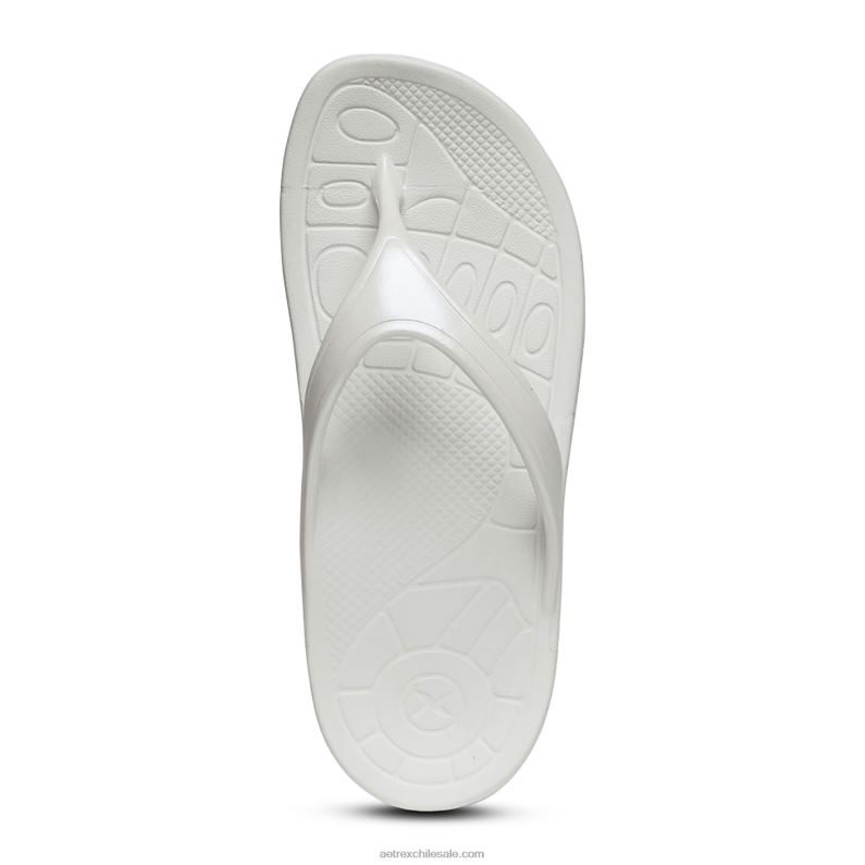 mujer blanco Aetrex flips ortopédicos fiyi 2TB4B36