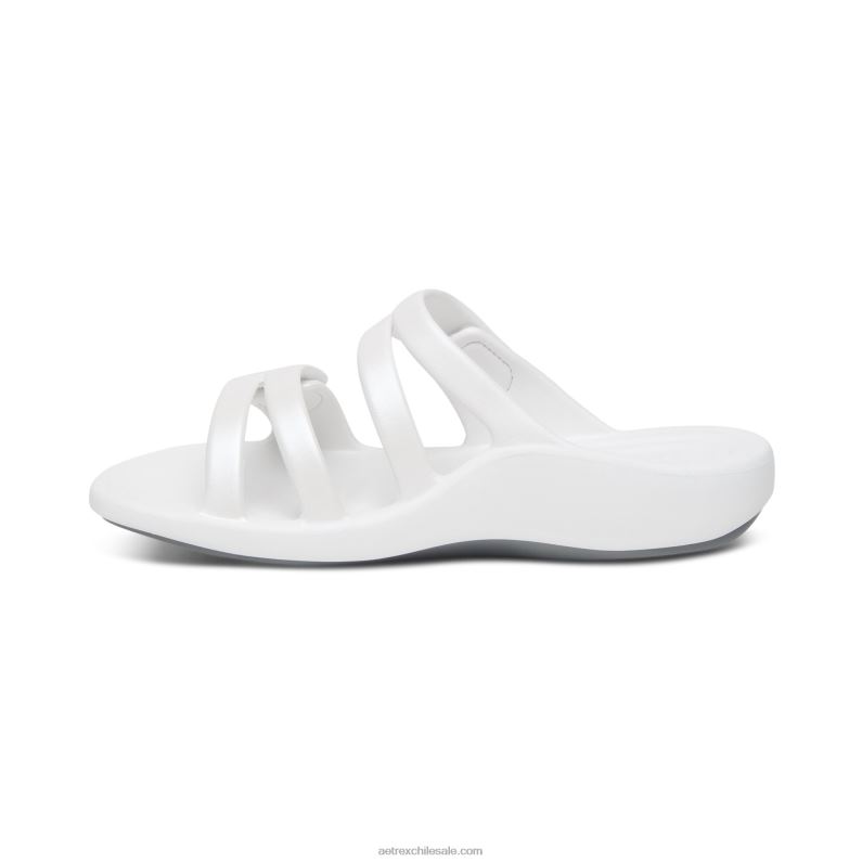 mujer blanco Aetrex tobogán deportivo janey 2TB4B80
