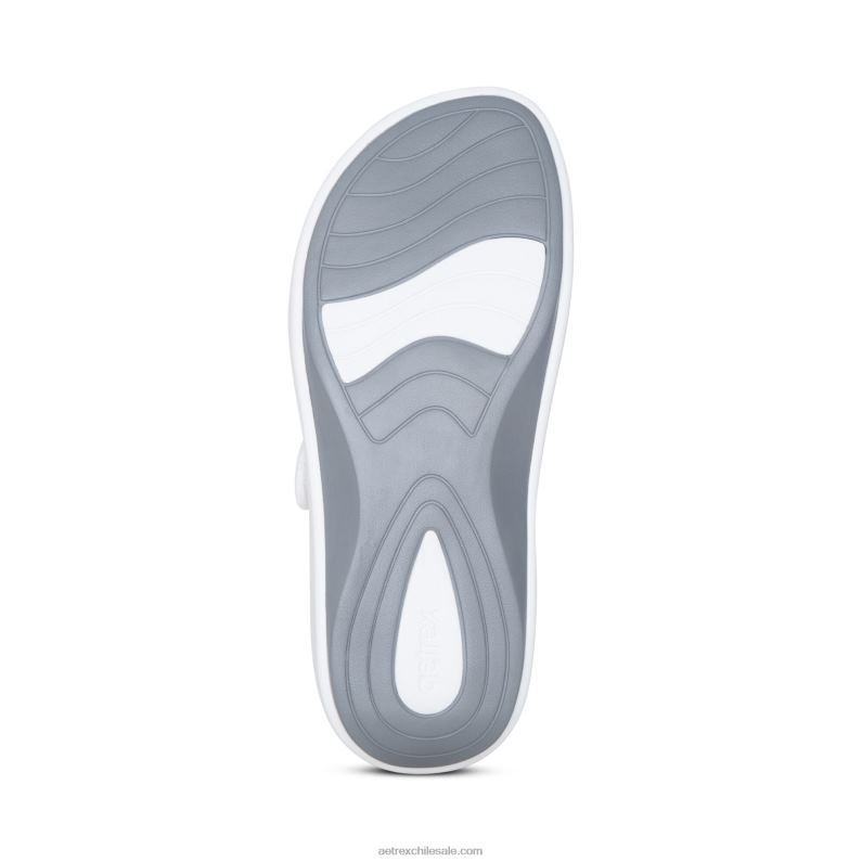 mujer blanco Aetrex tobogán deportivo janey 2TB4B80