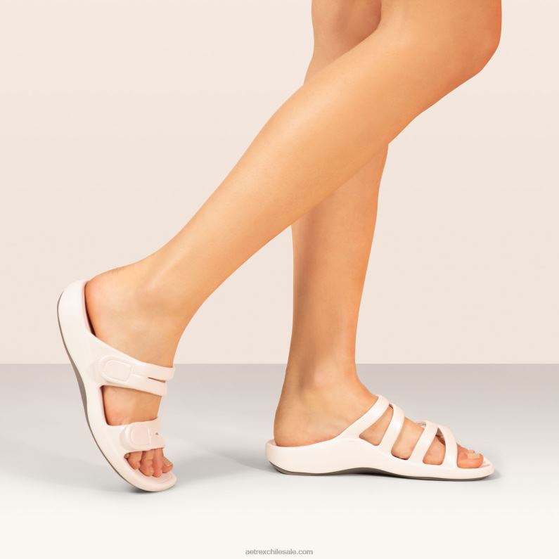 mujer blanco Aetrex tobogán deportivo janey 2TB4B80
