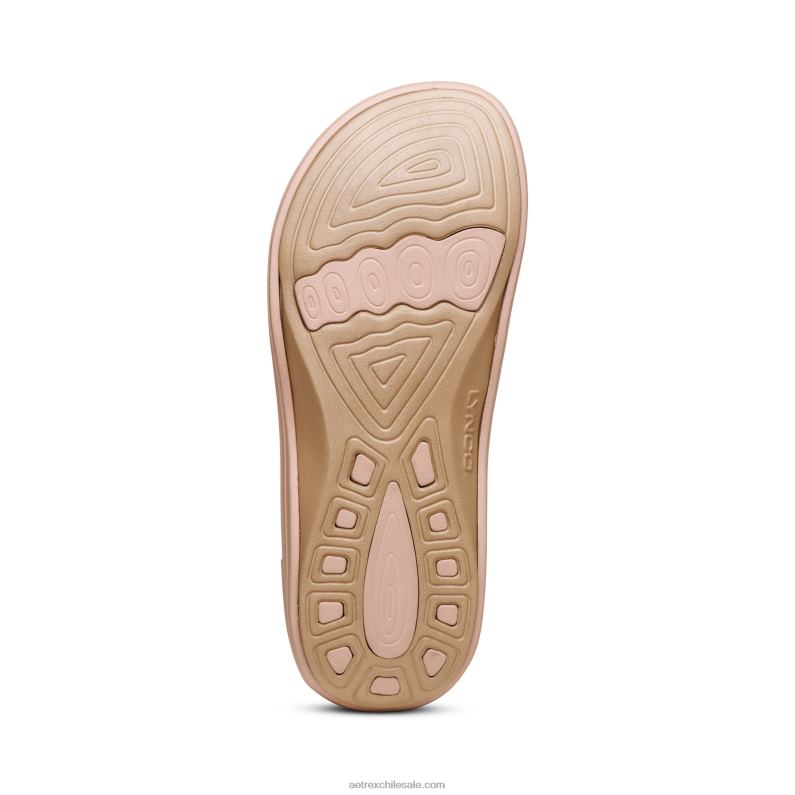 mujer brillo rosa Aetrex flips ortopédicos fiyi 2TB4B263