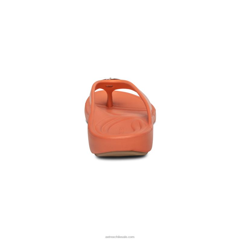mujer coral Aetrex Chanclas ortopédicas maui starfish 2TB4B272