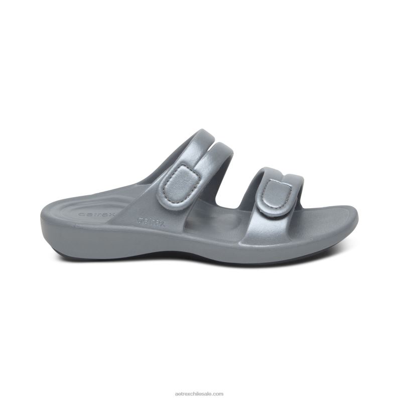 mujer gris Aetrex tobogán deportivo janey 2TB4B163
