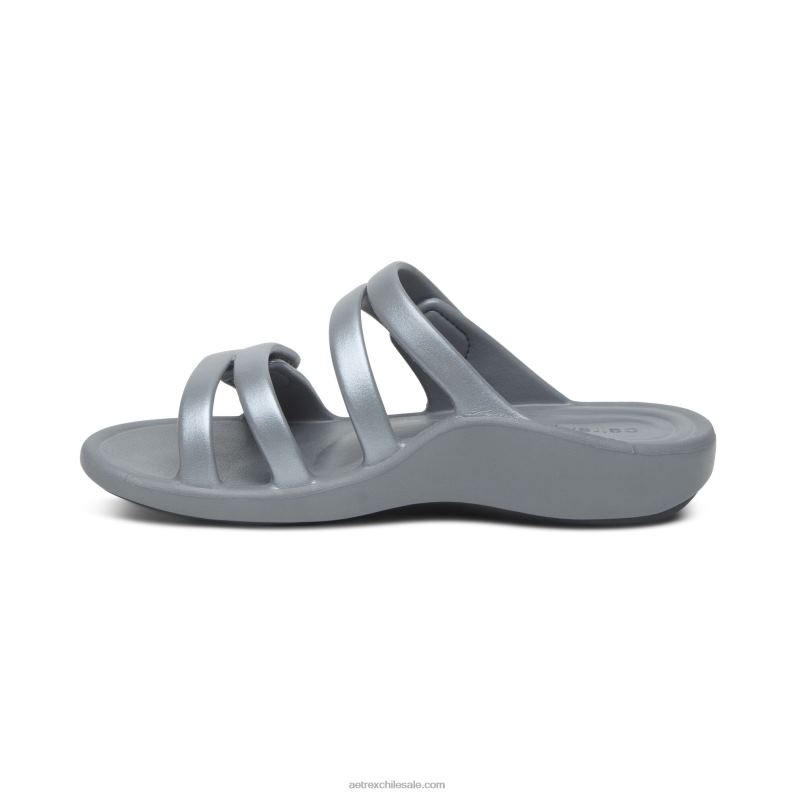 mujer gris Aetrex tobogán deportivo janey 2TB4B163