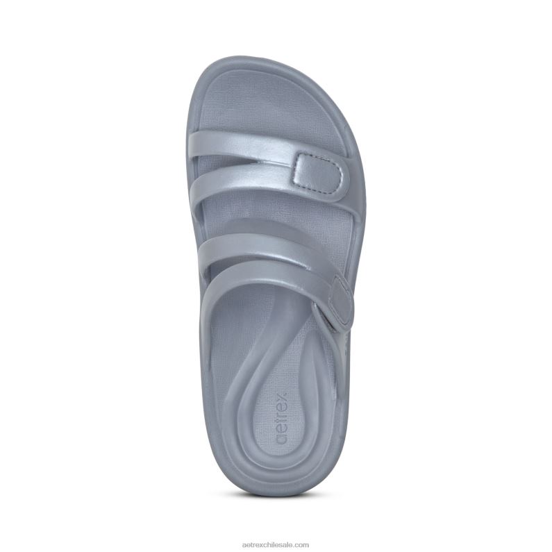 mujer gris Aetrex tobogán deportivo janey 2TB4B163