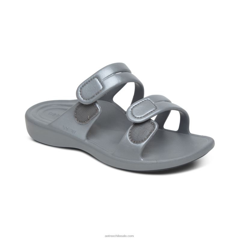 mujer gris Aetrex tobogán deportivo janey 2TB4B163