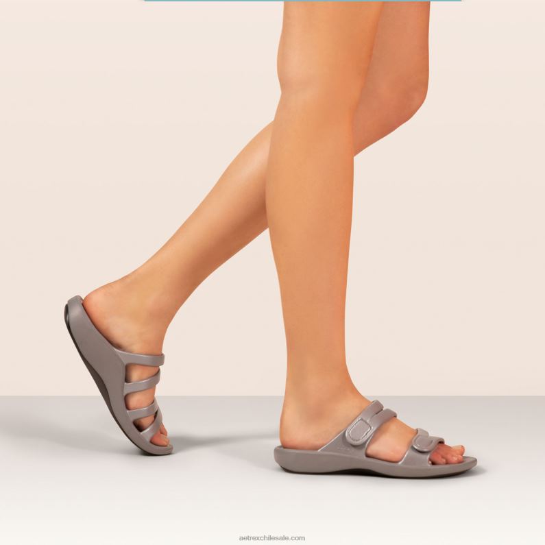 mujer gris Aetrex tobogán deportivo janey 2TB4B163