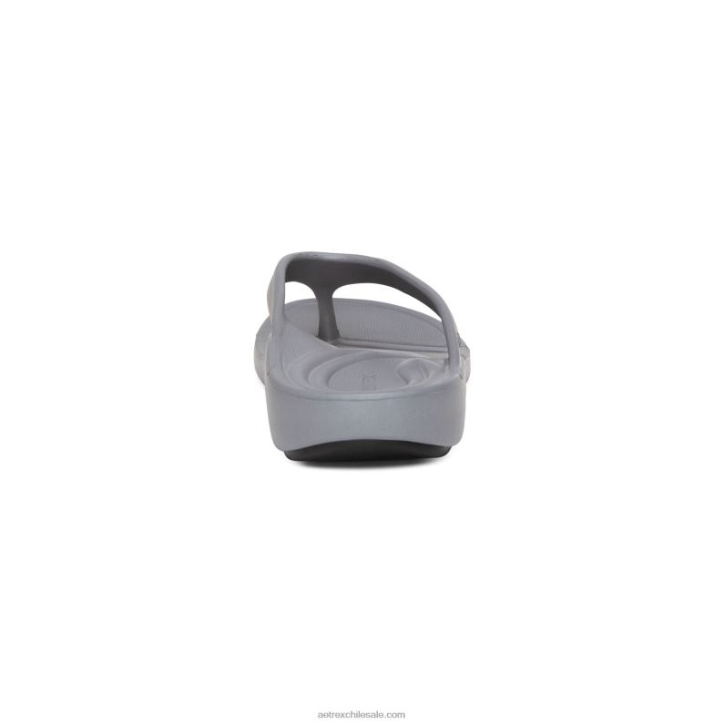 mujer gris mate Aetrex flips ortopédicos maui 2TB4B12