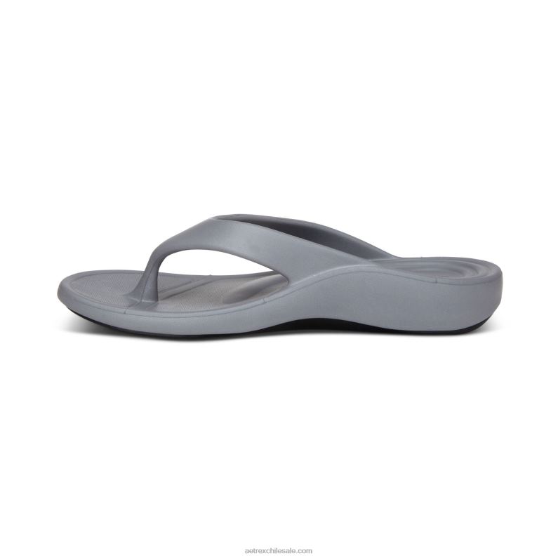 mujer gris mate Aetrex flips ortopédicos maui 2TB4B12