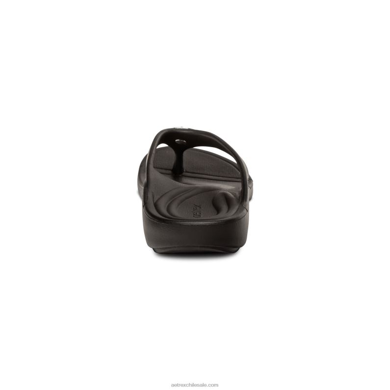 mujer negro Aetrex Chanclas ortopédicas maui starfish 2TB4B273