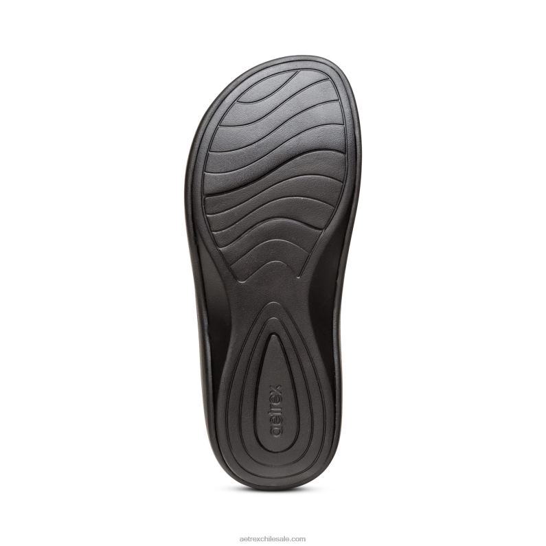 mujer negro Aetrex Chanclas ortopédicas maui starfish 2TB4B273