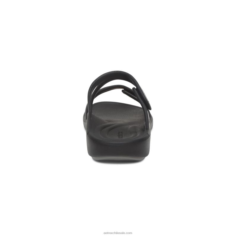 mujer negro Aetrex tobogán deportivo janey 2TB4B183