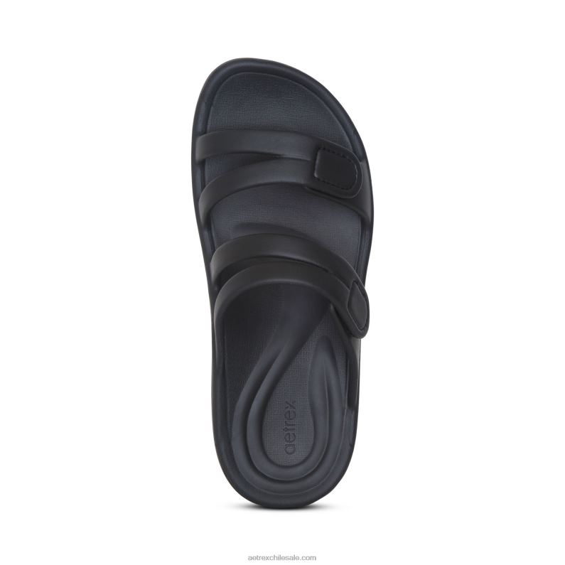 mujer negro Aetrex tobogán deportivo janey 2TB4B183