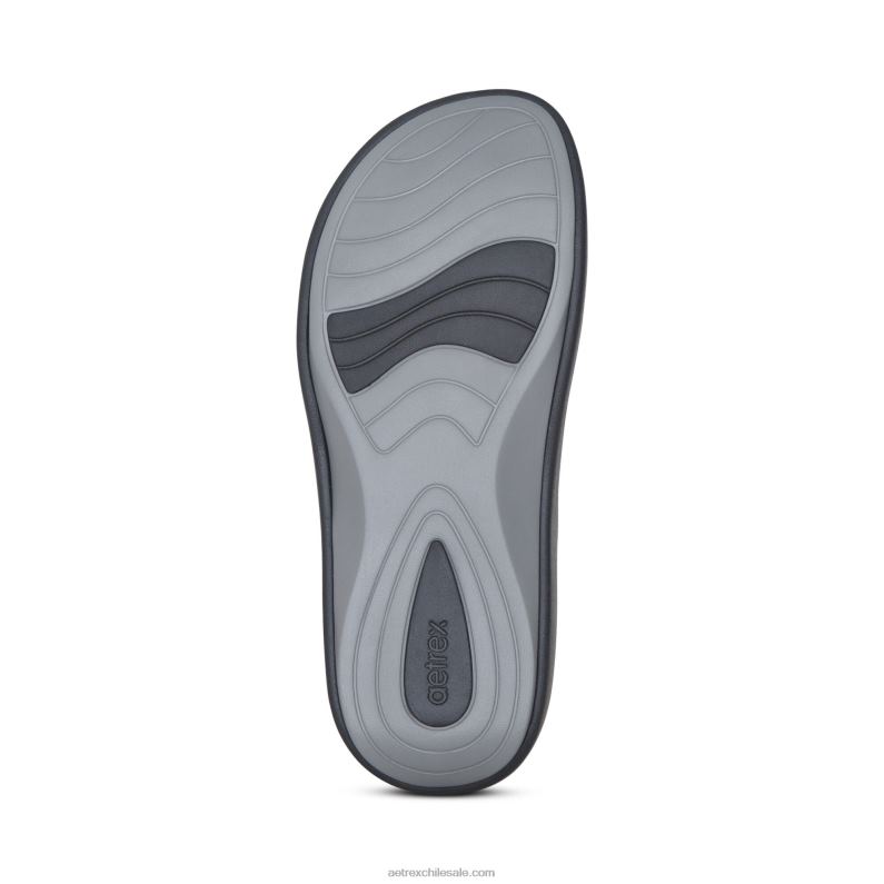 mujer negro Aetrex tobogán deportivo janey 2TB4B183