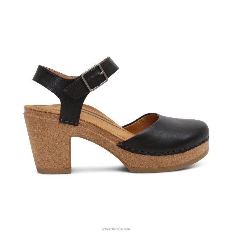 mujer negro Aetrex tacón cerrado finley 2TB4B141